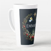 エマニュエル・クリスマス天使 カフェラテマグ (左アングル)