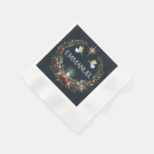 エマニュエル・クリスマス天使 縁ありカクテルナプキン (角)