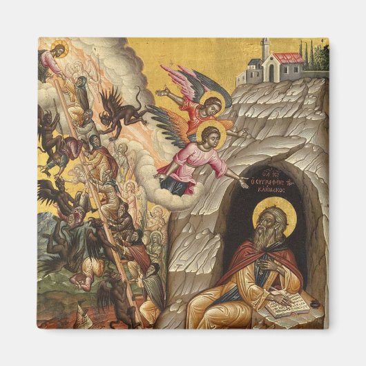 エマニュエル・ツァネスによる神聖な上昇のはしご マグネット (正面)