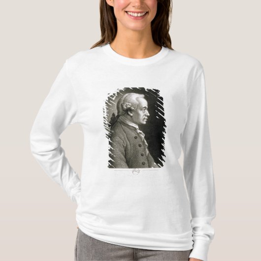 エマニュエルKant、ドイツの哲学者のポートレート Tシャツ (正面)