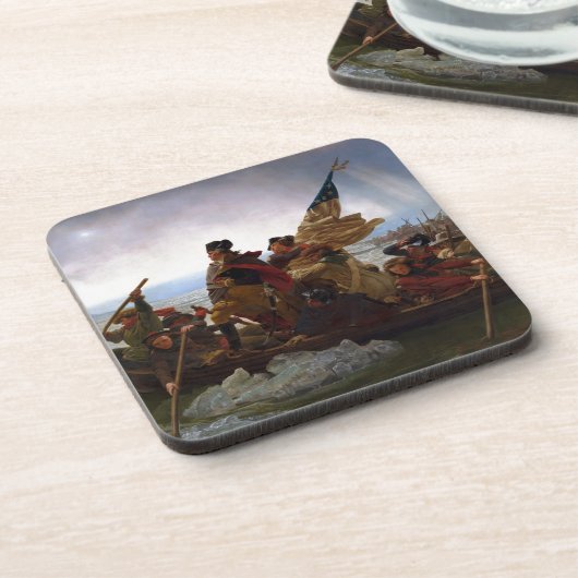 エマニュエルLeutze著デラウェア州を交差させるワシントン州 コースター (左側)