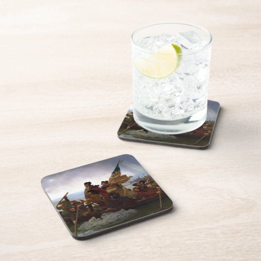 エマニュエルLeutze著デラウェア州を交差させるワシントン州 コースター (右側)