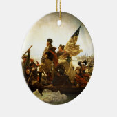 エマニュエルLeutze著デラウェア州を交差させるワシントン州 セラミックオーナメント (右)