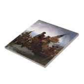 エマニュエルLeutze著デラウェア州を交差させるワシントン州 タイル (側面)