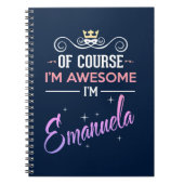 エマヌエラもちろん私の名素晴らし前 ノートブック (正面)