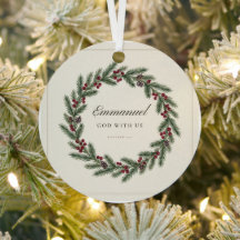 エマヌエル 私たちとともにおられる神 クリスマスオーナメント