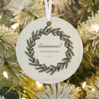 エマヌエル 私たちとともにおられる神 クリスマスオーナメント