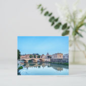 エマヌエレIIブリッジと聖ペテロ大聖堂 – ローマ ポストカード (スタンド正面)