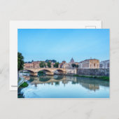 エマヌエレIIブリッジと聖ペテロ大聖堂 – ローマ ポストカード (正面/裏面)