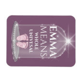 エマネーム意味新生児ガール マグネット (横)