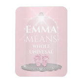 エマネーム意味新生児ガール マグネット (縦)