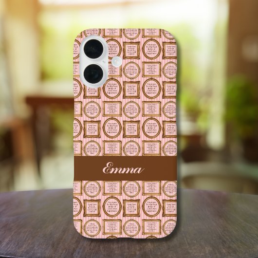 エマバイジェーンオースティン引用文 パーソナライズされた Case-Mate iPhoneケース