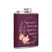 エマバイジェーンオースティン引用文I – かわいいスタイル フラスク (右)