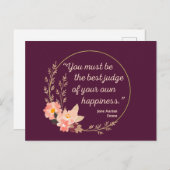 エマバイジェーンオースティン引用文I – かわいいスタイル ポストカード (正面/裏面)