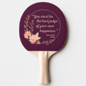 エマバイジェーンオースティン引用文I – かわいいスタイル 卓球ラケット (裏面)
