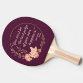 エマバイジェーンオースティン引用文I – かわいいスタイル 卓球ラケット (横)