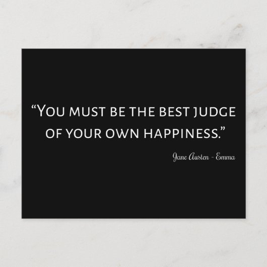 エマバイジェーンオースティン引用文I ポストカード (正面)