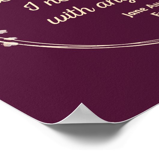 エマバイジェーンオースティン引用文II – かわいいスタイル ポスター (角)