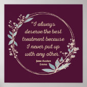 エマバイジェーンオースティン引用文II – かわいいスタイル ポスター (正面)
