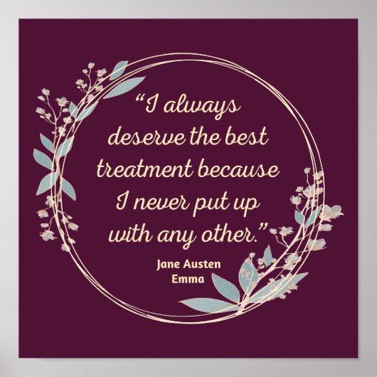 エマバイジェーンオースティン引用文II – かわいいスタイル ポスター (正面)