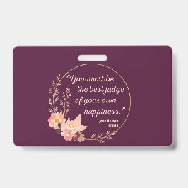 エマバイジェーンオーステン引用文Iキュートスタイル バッジ