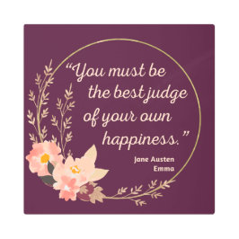 エマバイジェーンオーステン引用文Iキュートスタイル メタルプリント