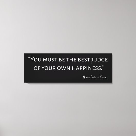 エマバイジェーンオーステン引用文I キャンバスプリント (正面)