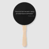 エマバイジェーンオーステン引用文I ハンドファン (裏面)