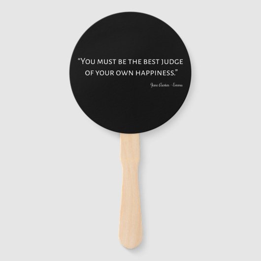 エマバイジェーンオーステン引用文I ハンドファン (正面)