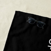 エマバイジェーンオーステン引用文I ビーチタオル (インサイチュ)