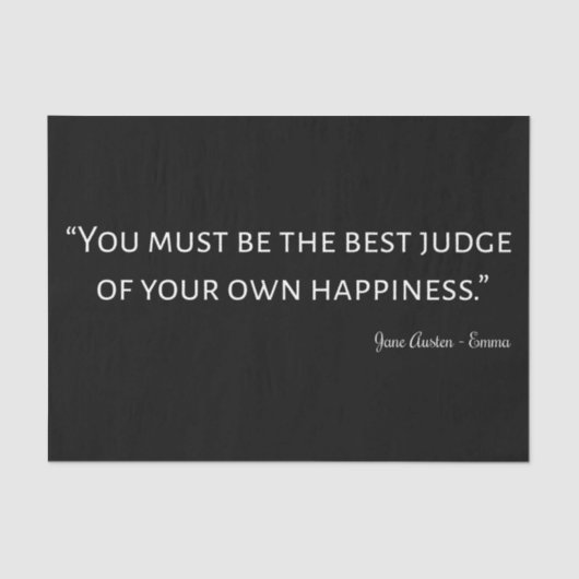 エマバイジェーンオーステン引用文I 薄葉紙 (正面)