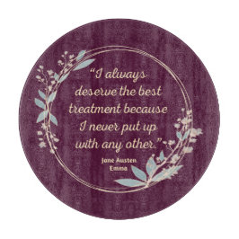 エマバイジェーンオーステン引用文IIカウトスタイル カッティングボード