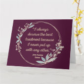 エマバイジェーンオーステン引用文IIカウトスタイル カード (黄色い花)