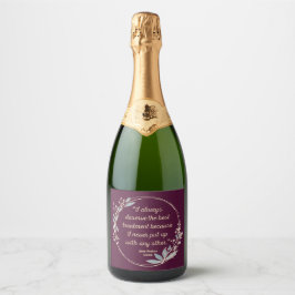 エマバイジェーンオーステン引用文IIカウトスタイル スパークリングワインラベル