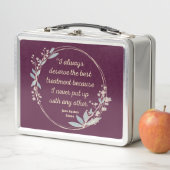 エマバイジェーンオーステン引用文IIカウトスタイル メタルランチボックス (インサイチュ)