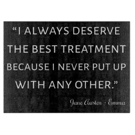 エマバイジェーンオーステン引用文II カッティングボード