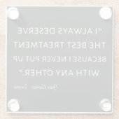 エマバイジェーンオーステン引用文II ガラスコースター (裏面)