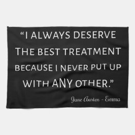 エマバイジェーンオーステン引用文II キッチンタオル