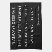 エマバイジェーンオーステン引用文II キッチンタオル (縦)