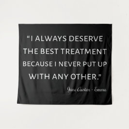 エマバイジェーンオーステン引用文II タペストリー