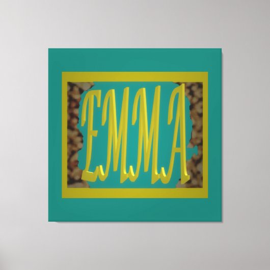 エママリンブルーペブルという少女のために キャンバスプリント (正面)