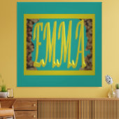 エママリンブルーペブルという少女のために キャンバスプリント (インサイチュ (リビング))