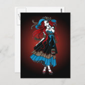 エマロカビリースワロータトゥーエンジェルポストカード ポストカード (正面/裏面)