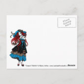 エマロカビリースワロータトゥーエンジェルポストカード ポストカード (裏面)