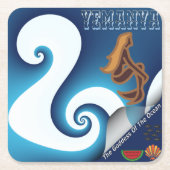 エマンヤ女神の海 スクエアペーパーコースター (正面)