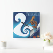 エマンヤ女神の海 スクエア壁時計 (ホーム)