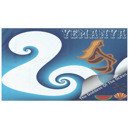 エマンヤ女神の海 テーブルクロス (正面(横))