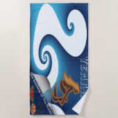 エマンヤ女神の海 ビーチタオル (正面)