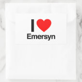 エマーシンが大好き 長方形シール (バッグ)