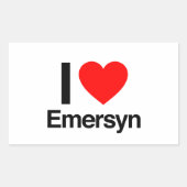 エマーシンが大好き 長方形シール (正面)